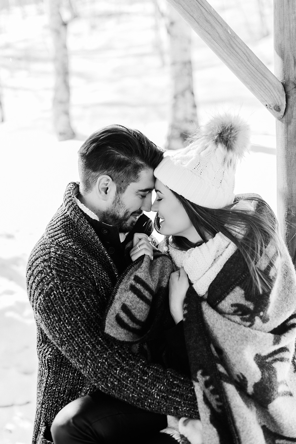 Prewedding φωτογράφιση στα χιόνια, μια υπέροχη εμπειρία για το ζευγάρι, George Kostopoulos Fine Art Wedding Photography