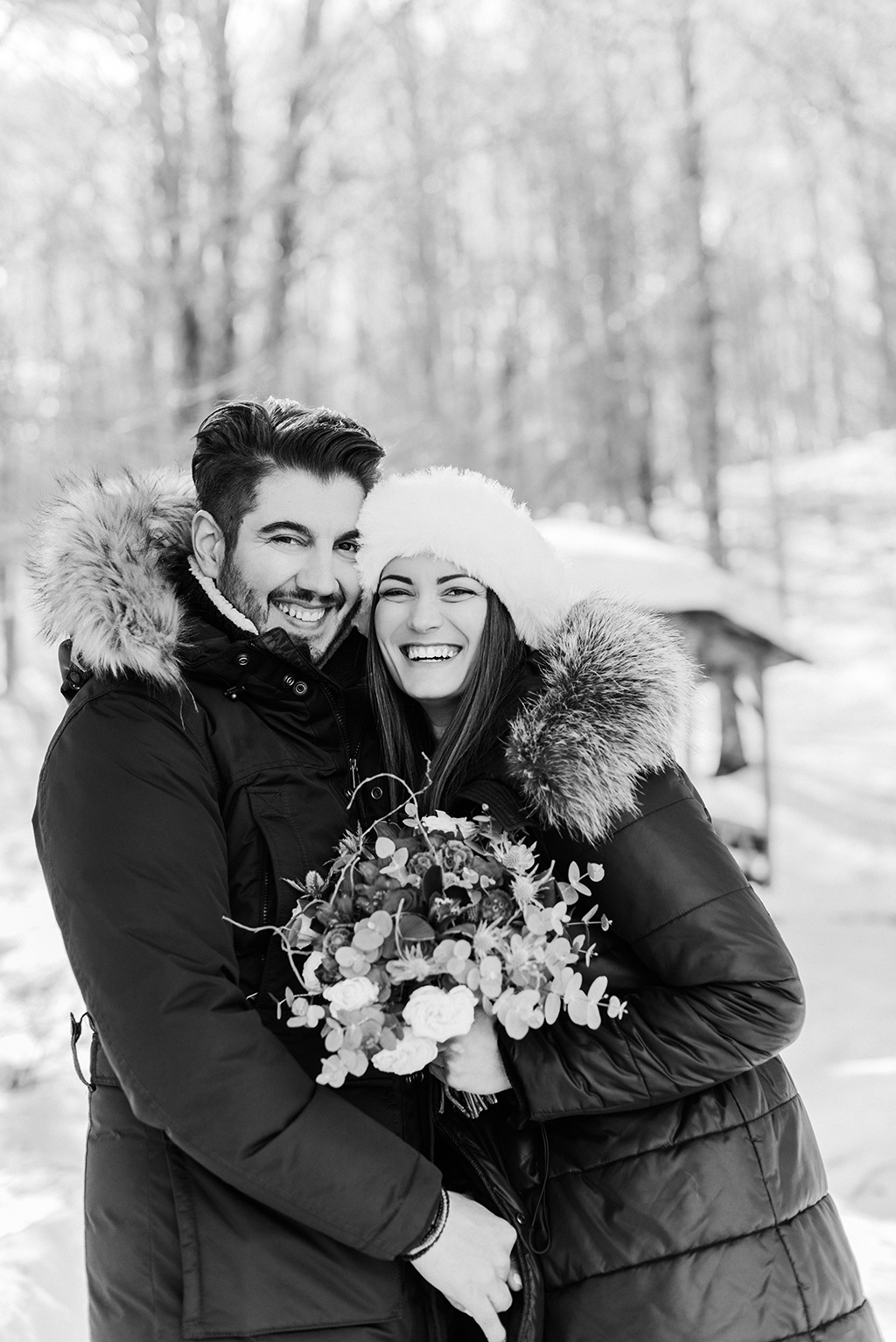 Prewedding φωτογράφιση στα χιόνια, George Kostopoulos Fine Art Wedding Photography